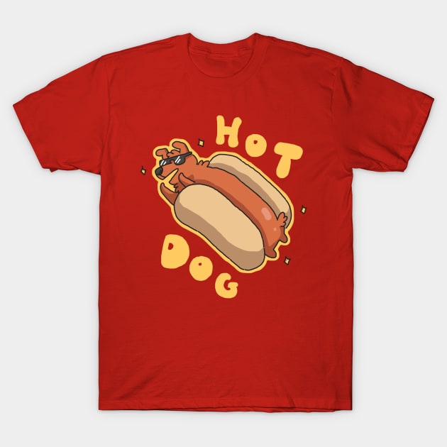 Hot Dog T-Shirt by goccart